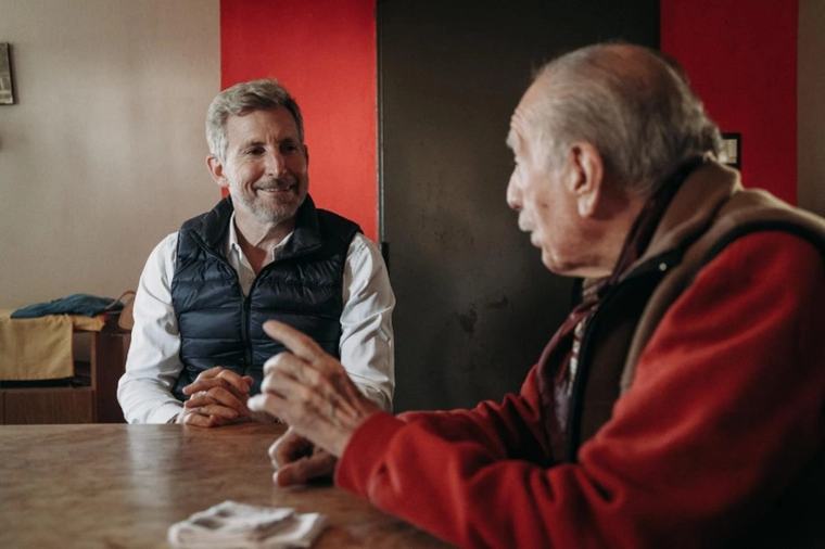 Frigerio visitó al folclorista autor de La Primavera